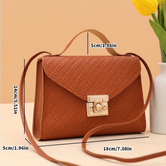 ⚠️Clearance Mini Brown Lock Buckle Crossbody Handbag - Picture 5 of 6